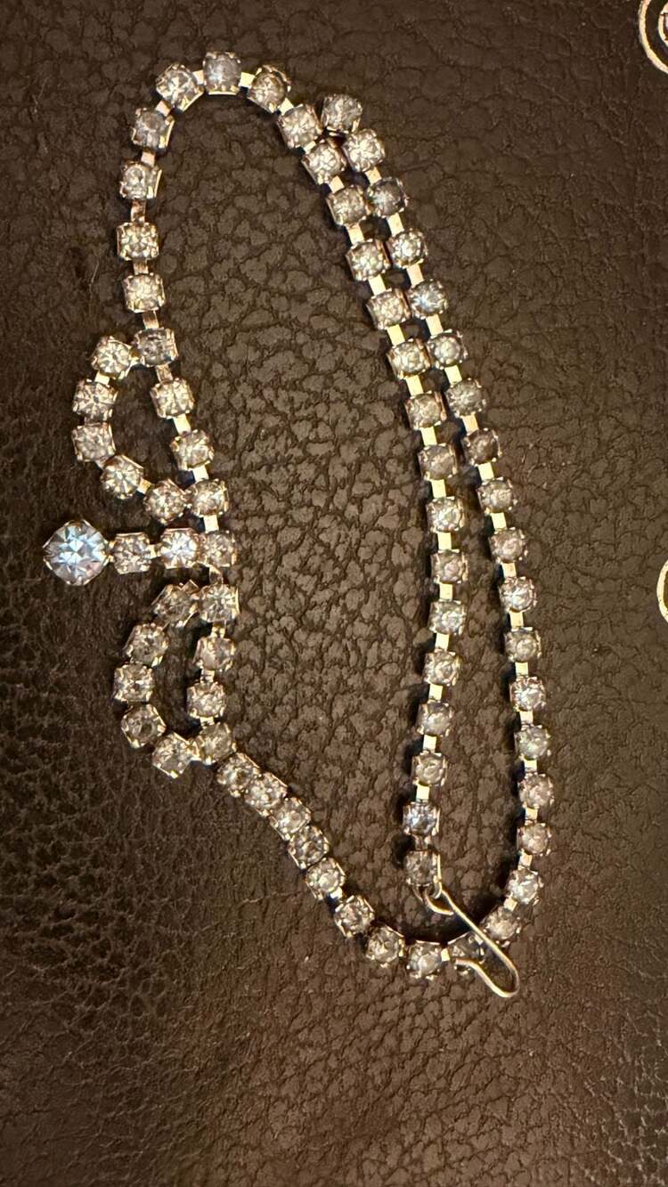 Vintage Rhinestone Choker - Picture 3 of 5